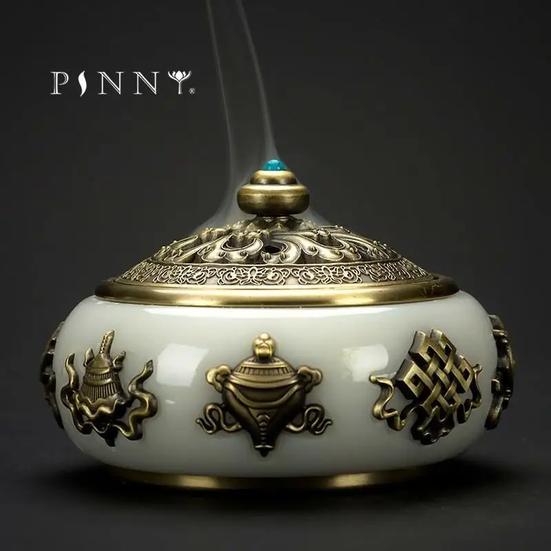 PINNY Antique Metal Incense Burner Indoor Sandalwood Censer Tea Ceremony Accessories Nepal Handmade Coil Incense Base
PINNY Antique Metal Incense Burner Indoor Sandalwood Censer Tea Ceremony Accessories Nepal Handmade Coil Incense Base