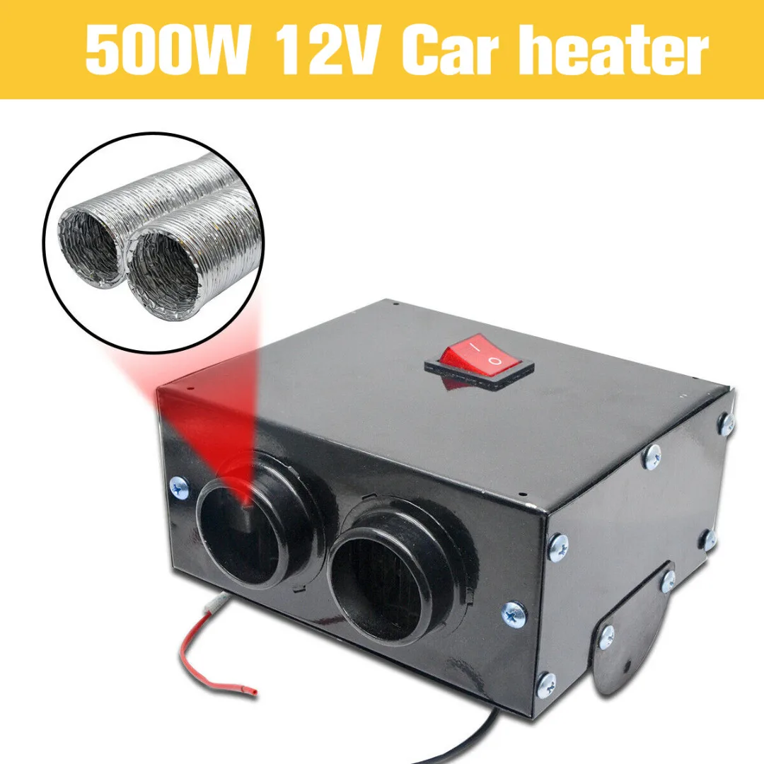 500W 12V Double Hole Metal Car Winter Auto Heater Warm Dryer Glass Defroster Window Heater Car Heater Interior Accessories
500W 12V Double Hole Metal Car Winter Auto Heater Warm Dryer Glass Defroster Window Heater Car Heater Interior Accessories