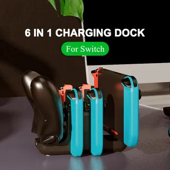 6 in 1 Charging Dock For Switch Controller USB-C input Port Charger Stand Station For Nintendo Switch NS Pro Controller
6 in 1 Charging Dock For Switch Controller USB-C input Port Charger Stand Station For Nintendo Switch NS Pro Controller