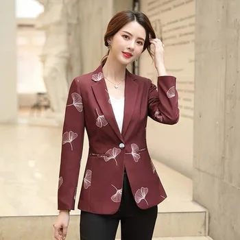 Small Suit Coat Womens Spring Autumn Korean Fashion Retro British Style Print Office Lady Single Button Women Blazer White
Small Suit Coat Womens Spring Autumn Korean Fashion Retro British Style Print Office Lady Single Button Women Blazer White