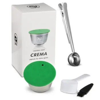 Stainless Steel Reusable Coffee Capsule Filter Dripper Tamper Compatible with Dolce Gusto Coffee Machine Accessories
Stainless Steel Reusable Coffee Capsule Filter Dripper Tamper Compatible with Dolce Gusto Coffee Machine Accessories