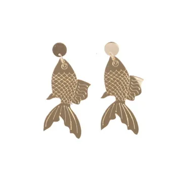 Women Drop Dangle Earrings Weird Big Long Punk Hip hop Cute Golden fish серьгиc сережки Pendients Kolczyki ピアス Fashion Jewelry
Women Drop Dangle Earrings Weird Big Long Punk Hip hop Cute Golden fish серьгиc сережки Pendients Kolczyki ピアス Fashion Jewelry