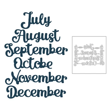 2020 New July August September October November December English Words Metal Cutting Dies For Greeting Card Scrapbooking Making
2020 New July August September October November December English Words Metal Cutting Dies For Greeting Card Scrapbooking Making