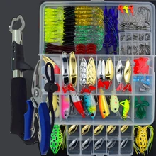 207Pcs Fishing Tackle Set Lures & Accessories Mixed Hard Bait Soft Lure Plier Grip Kit Artificial Bait Frog Spoon Top Water A349 
207Pcs Fishing Tackle Set Lures & Accessories Mixed Hard Bait Soft Lure Plier Grip Kit Artificial Bait Frog Spoon Top Water A349
