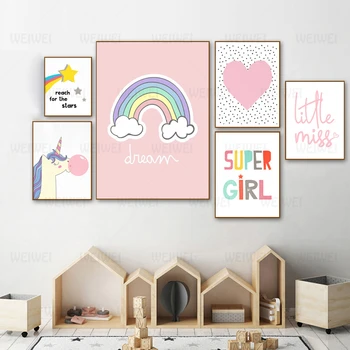Unicorns Bubble Colorful Nursery Wall Art Canvas Poster Nordic Super Girl Quote Print Painting Kid Bedroom Decoration Picture
Unicorns Bubble Colorful Nursery Wall Art Canvas Poster Nordic Super Girl Quote Print Painting Kid Bedroom Decoration Picture
