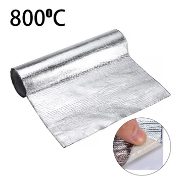 25*50cm 1 Roll Car Interior Self-adhesive Aluminum Heat Insulation Automotive Protective Film For Bonnet Roof Engine Hood Mat 
25*50cm 1 Roll Car Interior Self-adhesive Aluminum Heat Insulation Automotive Protective Film For Bonnet Roof Engine Hood Mat