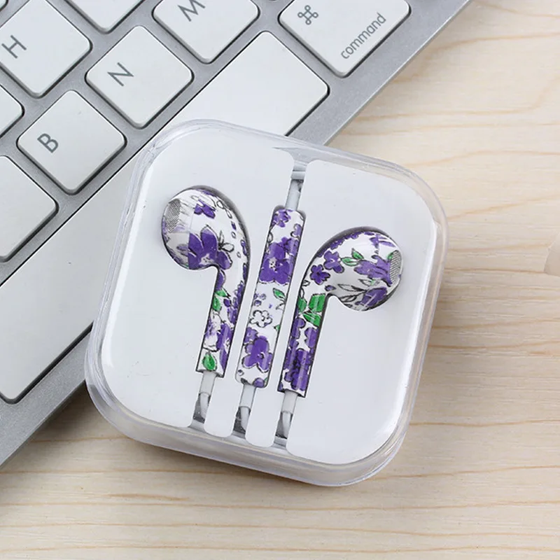 Rui zhi Ran Printed Painted Headphone Wire Patterns with Wheat Headphones Pattern Painted In-ear Earphones
Rui zhi Ran Printed Painted Headphone Wire Patterns with Wheat Headphones Pattern Painted In-ear Earphones