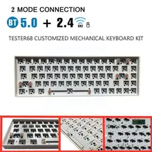 Dual-mode Bluetooth 5.0+ Wireless 2.4g Mechanical Board Base Tester68 Bluetooth Mechanical Axis Kit Wireless Boar H7p7 
Dual-mode Bluetooth 5.0+ Wireless 2.4g Mechanical Board Base Tester68 Bluetooth Mechanical Axis Kit Wireless Boar H7p7
