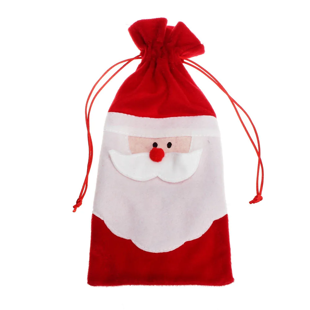 Фото Christmas Decoration Home Party Santa Claus Wine Bottle Cover Bags | Багаж и сумки