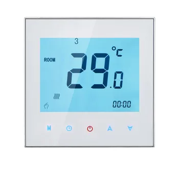 3A 110-230V Weekly Programmable LCD Display Touch Screen Water Heating Thermostat Room Temperature Controller
3A 110-230V Weekly Programmable LCD Display Touch Screen Water Heating Thermostat Room Temperature Controller