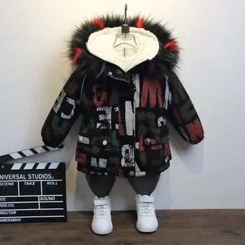 HOT Baby Boys Winter Coat Print Big Letters Padded Cotton Parka 2-9 Years Old Hooded Color Fur Collar Plush Lining Warm Clothes
HOT Baby Boys Winter Coat Print Big Letters Padded Cotton Parka 2-9 Years Old Hooded Color Fur Collar Plush Lining Warm Clothes