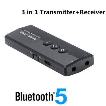 3 in 1 Bluetooth 5.0 Transmitter Receiver for TV Car Kit with Control Button Stereo Audio 3.5mm Aux Jack Wireless Adapter
3 in 1 Bluetooth 5.0 Transmitter Receiver for TV Car Kit with Control Button Stereo Audio 3.5mm Aux Jack Wireless Adapter