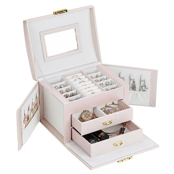 Drawer Type Jewelry Storage Box Multi-layer Jewelry locker With Lock Ramantic Memory Day Gift
Drawer Type Jewelry Storage Box Multi-layer Jewelry locker With Lock Ramantic Memory Day Gift