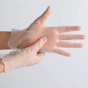 100Pcs Transparent Disposable PVC Gloves Kitchen/Dishwashing /Work /Garden Left Right Hand Universal Household Cleaning Gloves
100Pcs Transparent Disposable PVC Gloves Kitchen/Dishwashing /Work /Garden Left Right Hand Universal Household Cleaning Gloves