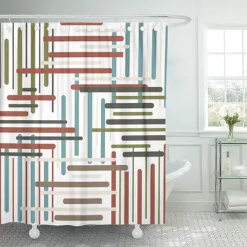 Shower Curtain Set Waterproof Adjustable Polyester Fabric Blue Plaid Abstract Geometric Woven Pattern Fills for Booklets Chevron
Shower Curtain Set Waterproof Adjustable Polyester Fabric Blue Plaid Abstract Geometric Woven Pattern Fills for Booklets Chevron