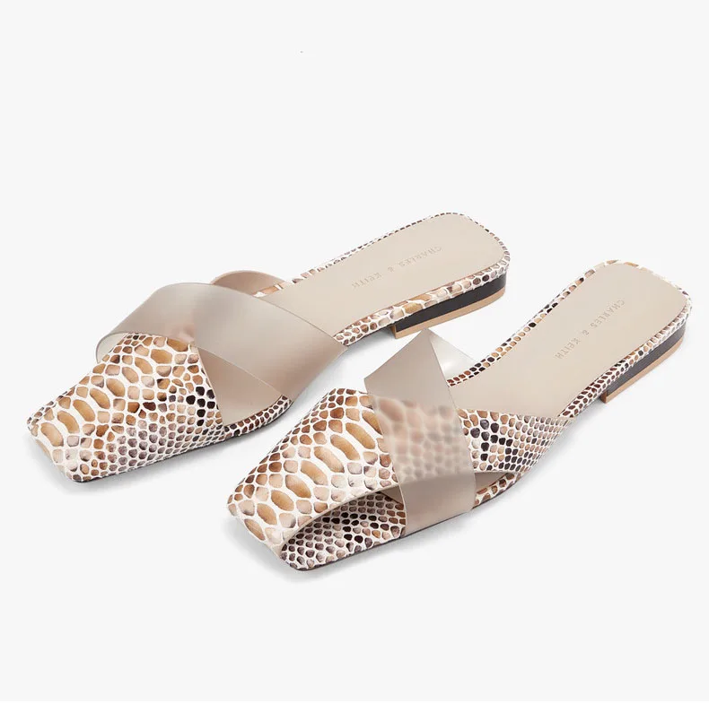 Outside Slippers Women Snake Print Flat Slippers Women Holiday Beach Slippers Fashion Simple Style Shallow Slippers Women Sandal
Outside Slippers Women Snake Print Flat Slippers Women Holiday Beach Slippers Fashion Simple Style Shallow Slippers Women Sandal