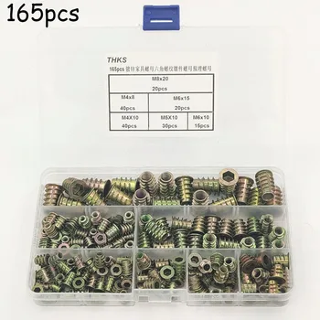 165 Pc Threaded Sleeve Screw-in Nut Screw-in Sleeve Screw-in Nut Slot M4-M8 For Wood Insert Nut Flanged Hex Drive Head Furniture
165 Pc Threaded Sleeve Screw-in Nut Screw-in Sleeve Screw-in Nut Slot M4-M8 For Wood Insert Nut Flanged Hex Drive Head Furniture