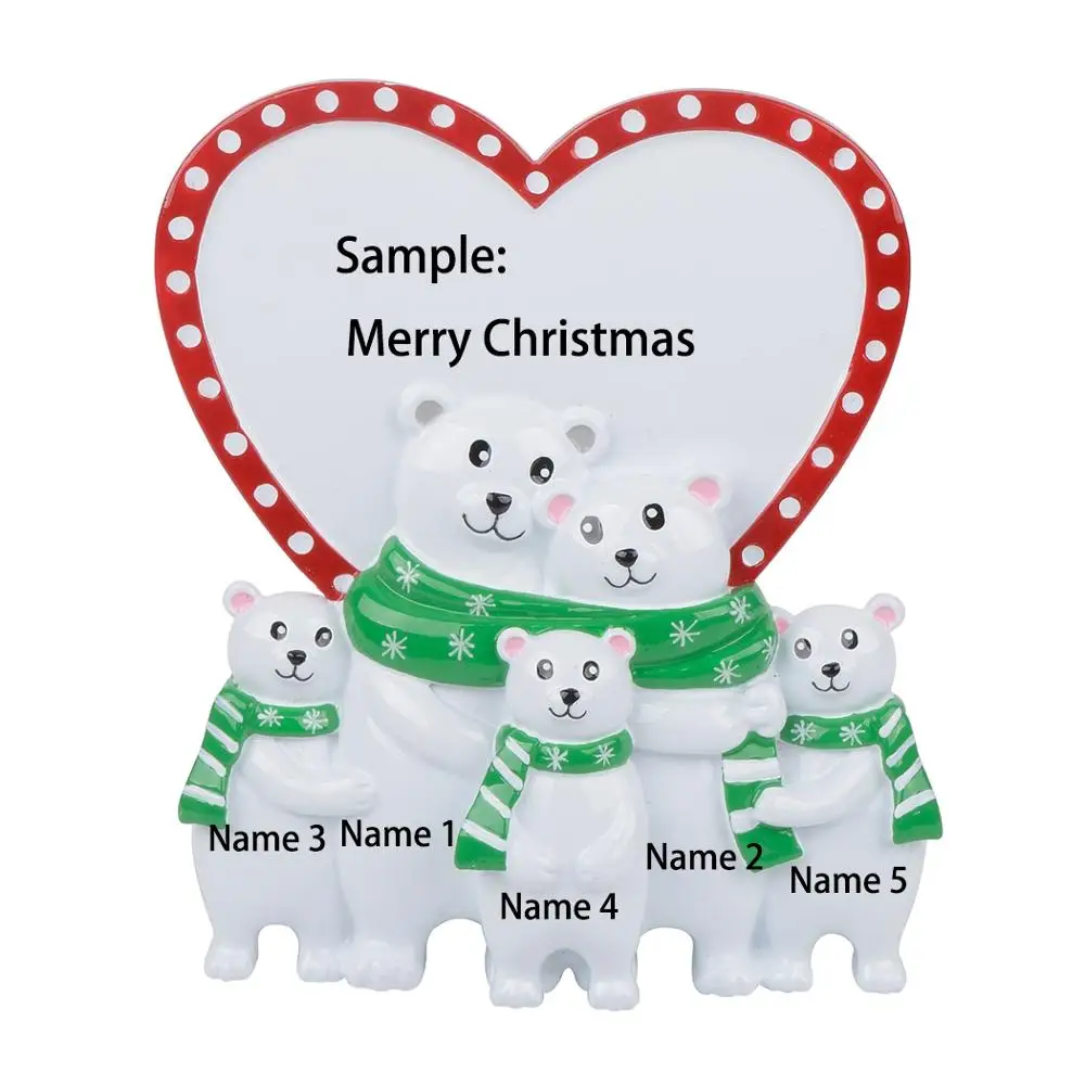 Resin Personalized Table Top Christmas Ornaments Family Of 5 Standing Ornament Used For Christmas New Gift Decoration
Resin Personalized Table Top Christmas Ornaments Family Of 5 Standing Ornament Used For Christmas New Gift Decoration