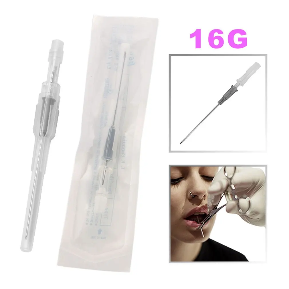 16G Piercing Needles Stainless Steel Catheter Piercing Needles Disposable Body Piercing Tool for Navel Nose Lip Ear
16G Piercing Needles Stainless Steel Catheter Piercing Needles Disposable Body Piercing Tool for Navel Nose Lip Ear