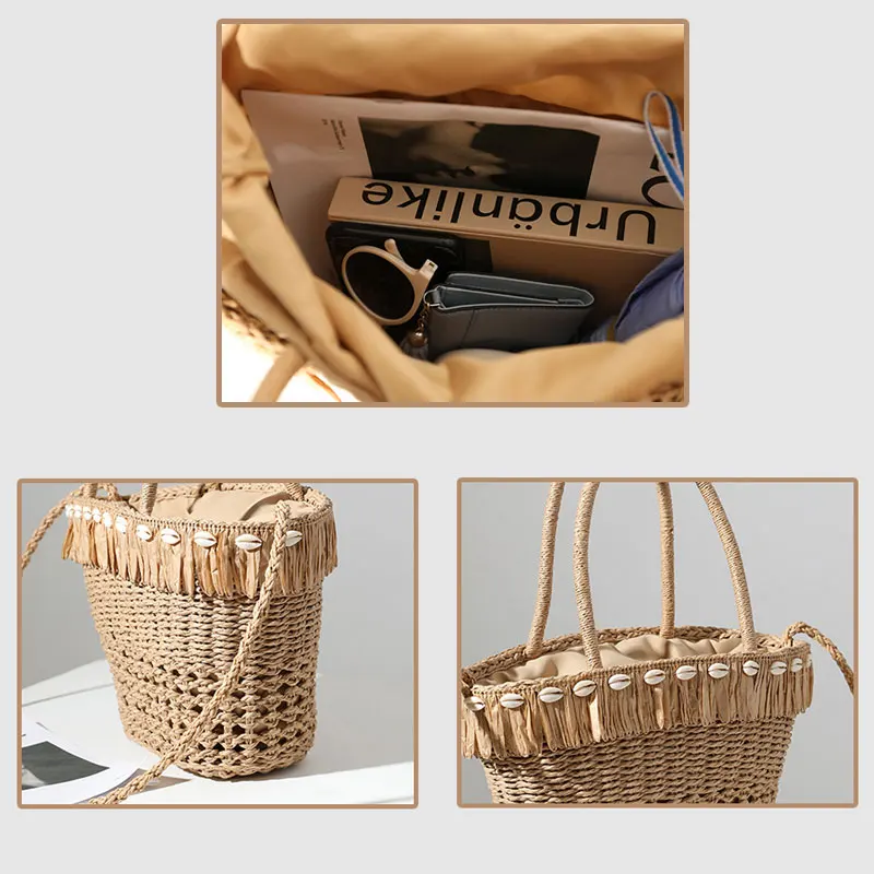 Sac en paille plage Sac en paille plage