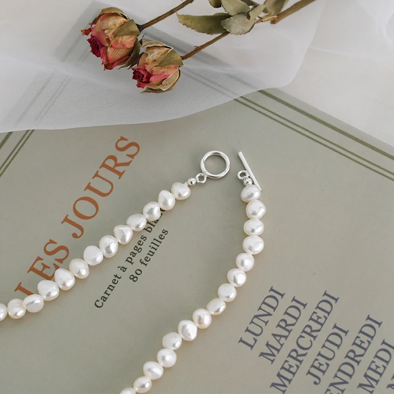 Natural Freshwater Pearl OT Clasp Necklace 925 Sterling Silver Jewelry for Women 7 Mallzona He14a223c0b244a71be3a0da44109f3d4p Natural Freshwater Pearl OT Clasp Necklace 925 Sterling Silver Jewelry for Women Mallzona
