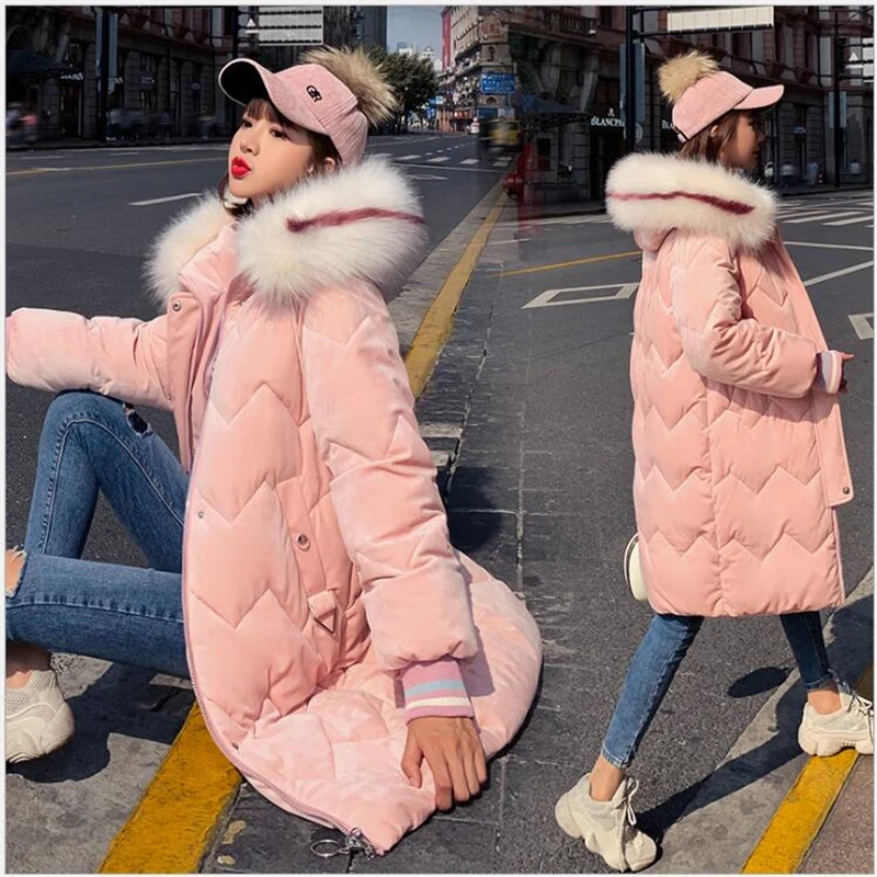Winter Jacket & parkas 2019 Women's Fashion Hooded Fur Collar Long Thicken Warm velvet Jacket Russia Women winter Jacket F16
Winter Jacket & parkas 2019 Women's Fashion Hooded Fur Collar Long Thicken Warm velvet Jacket Russia Women winter Jacket F16