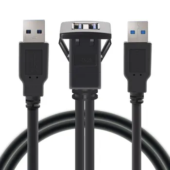 1M/2M Socket Cable USB 3.0 Auto Car Flush Mount Male to Female Extension Cord Dashboard Panel Square Audio Line for Motorcycle
1M/2M Socket Cable USB 3.0 Auto Car Flush Mount Male to Female Extension Cord Dashboard Panel Square Audio Line for Motorcycle