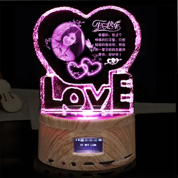 Bluetooth crystal music box DIY photo text custom creative gifts birthday gifts girls Christmas gifts 
Bluetooth crystal music box DIY photo text custom creative gifts birthday gifts girls Christmas gifts