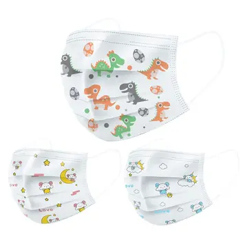 50Pcs Infant Baby Kids 3-Ply Mouth Mask Colorful Cartoon Dinosaur Printed Melt-Blown Dustproof Face Cover
50Pcs Infant Baby Kids 3-Ply Mouth Mask Colorful Cartoon Dinosaur Printed Melt-Blown Dustproof Face Cover