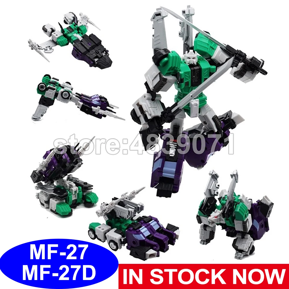 MFT игрушки Фигурки MF27 MF 27 MF27D SIXSHOT Sixninja Tanc волк самолет автомобиль лазерный