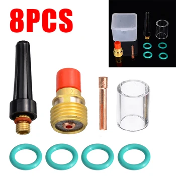 8pcs/set 2.4mm Durable TIG Welding Torch Stubby Tig Gas Lens #10 Pyrex Glass Cup Kit for WP-9/20/25 3/32" Welding Accessories
8pcs/set 2.4mm Durable TIG Welding Torch Stubby Tig Gas Lens #10 Pyrex Glass Cup Kit for WP-9/20/25 3/32" Welding Accessories