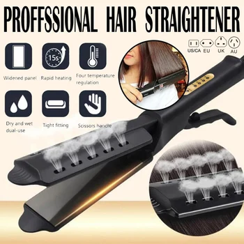 Hi Hair Straightener Four Speed Temperature Adjustment Ceramic Tourmaline Ionic Flat Iron Curling Iron Hair Curler
Hi Hair Straightener Four Speed Temperature Adjustment Ceramic Tourmaline Ionic Flat Iron Curling Iron Hair Curler