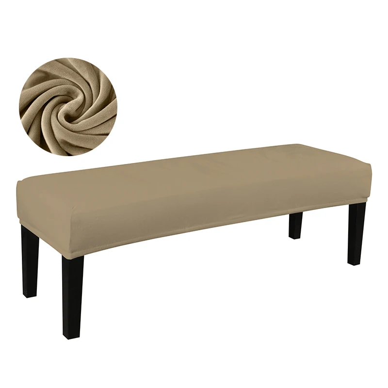 Housse de banc extensible en velours et Spandex, élastique, pour salle à manger, chaise, siège, hôtel, maison, salon, cuisine, chambre à coucher Housse de banc extensible en velours et Spandex, élastique, pour salle à manger, chaise, siège, hôtel, maison, salon, cuisine, chambre à coucher