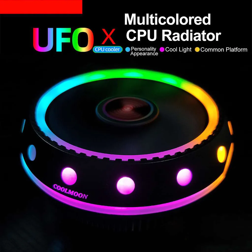 CPU Cooler Fan Radiator 12V Colorful RGB LED 3 Pin for Intel LGA775/1150/1151/1155/1156/1366 for AMD FM2/AM4/FM1/AM3+/AM3/AM2 CPU Cooler Fan Radiator 12V Colorful RGB LED 3 Pin for Intel LGA775/1150/1151/1155/1156/1366 for AMD FM2/AM4/FM1/AM3+/AM3/AM2