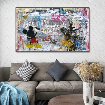 Wall Picutre Abstract Oil Poster Street Art Graffiti Prints on Canvas HD Painting Fashion Art Hand Painted Banks Wall Art Decor 
Wall Picutre Abstract Oil Poster Street Art Graffiti Prints on Canvas HD Painting Fashion Art Hand Painted Banks Wall Art Decor
