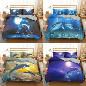 ZEIMON 3D Duvet Cover Sets Quilt Covers Set Bedding Set King Queen Full Double Single Size Blue Sea Dolphin Design
ZEIMON 3D Duvet Cover Sets Quilt Covers Set Bedding Set King Queen Full Double Single Size Blue Sea Dolphin Design