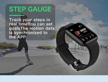 116 Plus Samrt Band Bracelet Watch Color Screen Heart Rate Blood Pressure Monitoring Track Movement Waterproof Smart Watch
116 Plus Samrt Band Bracelet Watch Color Screen Heart Rate Blood Pressure Monitoring Track Movement Waterproof Smart Watch