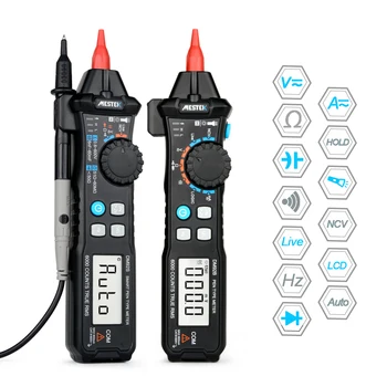 Digital Multimeter 6000 Counts Pen Type with Non Contact ACV/DCV Electric Handheld Capacitance Tester Fire wire Like RM113D
Digital Multimeter 6000 Counts Pen Type with Non Contact ACV/DCV Electric Handheld Capacitance Tester Fire wire Like RM113D