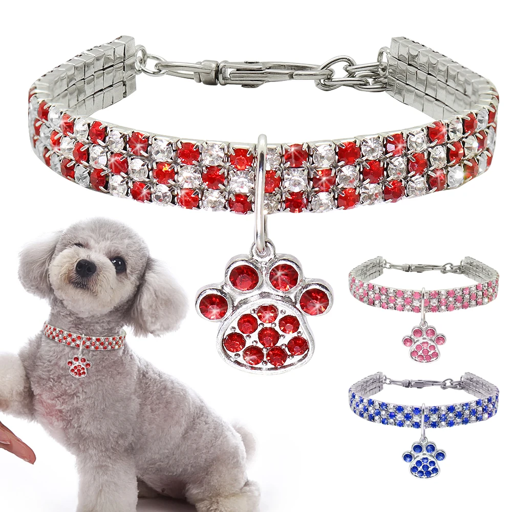 Small Dog Cat Necklace Crystal Puppy Pet Collar Dog Accessories Diamond Pendant Chihuahua Necklace for Small Dogs Cats
Small Dog Cat Necklace Crystal Puppy Pet Collar Dog Accessories Diamond Pendant Chihuahua Necklace for Small Dogs Cats