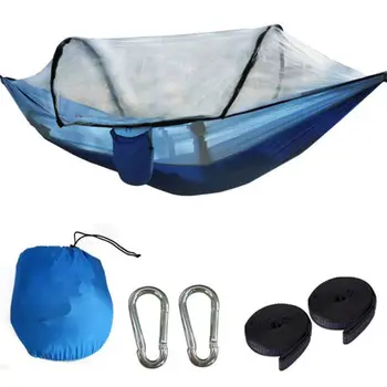 1-2 Person Portable Outdoor Camping Hammock with Mosquito Net High Strength Parachute Fabric Hanging Bed Hunting Sleeping Swing
1-2 Person Portable Outdoor Camping Hammock with Mosquito Net High Strength Parachute Fabric Hanging Bed Hunting Sleeping Swing