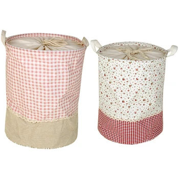 2x Linen Cotton Laundry Basket Dirty Clothes Storage Basket for Large Sundries Boxes Folding Drawstring White & Pink
2x Linen Cotton Laundry Basket Dirty Clothes Storage Basket for Large Sundries Boxes Folding Drawstring White & Pink
