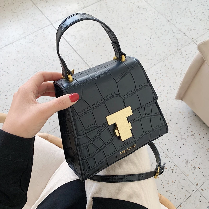 Stone Pattern PU Leather Crossbody Bags For Women 2020 Fashion Top-handle Totes Females Shoulder Bags Crocodile Ladies Hand Bags
Stone Pattern PU Leather Crossbody Bags For Women 2020 Fashion Top-handle Totes Females Shoulder Bags Crocodile Ladies Hand Bags