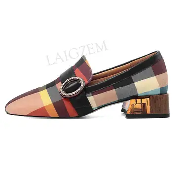 LAIGZEM 4 Seasons Women Heels Colorful Summer Spring Quality Block Heels Scarpe Donna Lady Shoes Woman Zapatillas Size 33 432 
LAIGZEM 4 Seasons Women Heels Colorful Summer Spring Quality Block Heels Scarpe Donna Lady Shoes Woman Zapatillas Size 33 432