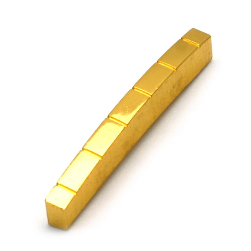 42mm Brass Curved Bottom 6 Strings Slotted Brass Nut For ST TL Telecaster Electric Guitar Replacement Accessories Parts Gold
42mm Brass Curved Bottom 6 Strings Slotted Brass Nut For ST TL Telecaster Electric Guitar Replacement Accessories Parts Gold