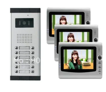 XinSiLu 7"color video door phone/doorphone /intercom system ,HD IR camera with 12 buttons for 12-apartments +3monitors
XinSiLu 7"color video door phone/doorphone /intercom system ,HD IR camera with 12 buttons for 12-apartments +3monitors