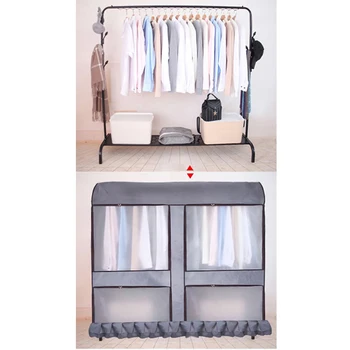 Clear Wardrobe Dust Cover Clothes Cover Clothing Rack Dust Cover Waterproof Hanging Garment Suit Dustproof Organizer HYD
Clear Wardrobe Dust Cover Clothes Cover Clothing Rack Dust Cover Waterproof Hanging Garment Suit Dustproof Organizer HYD