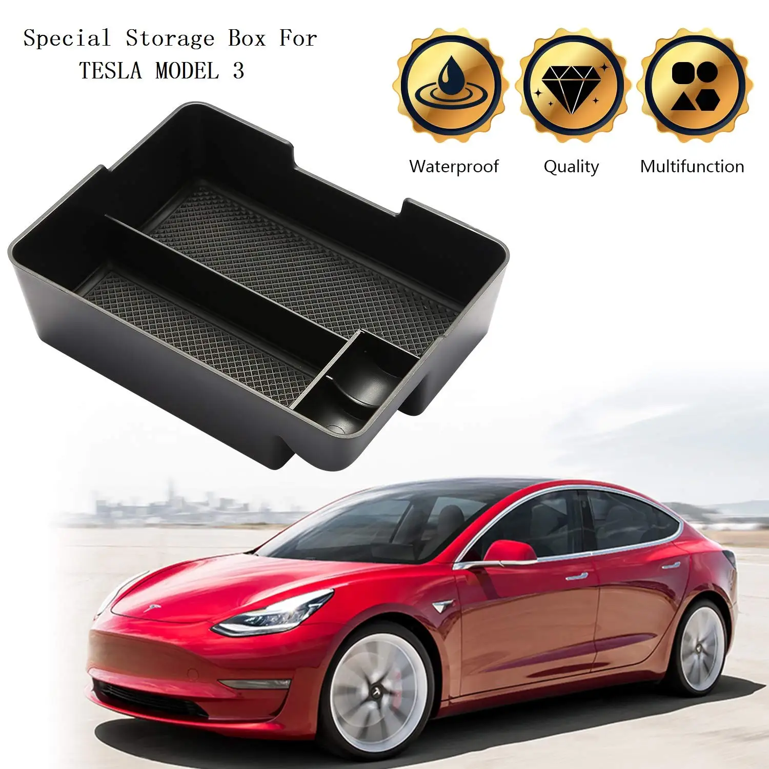 For Tesla Model 3 Accessories Car Center Console Organizer Tray Container for Tesla Model 3 Armrest Storage Pallet Box Holder
For Tesla Model 3 Accessories Car Center Console Organizer Tray Container for Tesla Model 3 Armrest Storage Pallet Box Holder