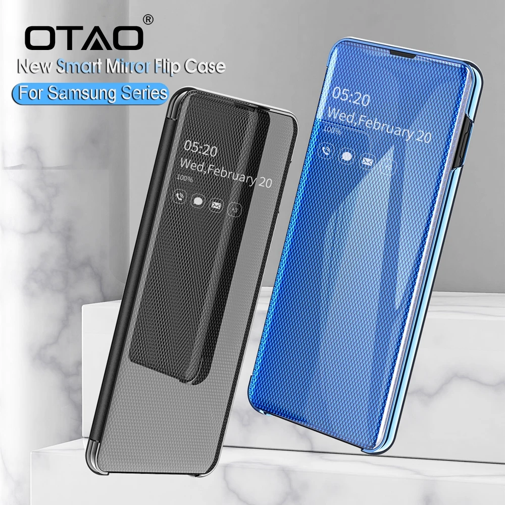 OTAO Upgraded Smart Mirror Flip Case For Samsung Note 10 8 9 Pro S8 S9 Plus S10 Leather Cases For Samsung A50 A30 A70 A7 Cover
OTAO Upgraded Smart Mirror Flip Case For Samsung Note 10 8 9 Pro S8 S9 Plus S10 Leather Cases For Samsung A50 A30 A70 A7 Cover