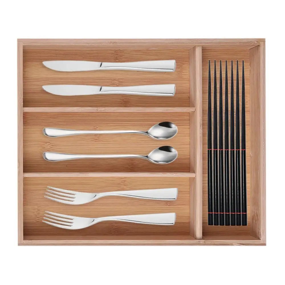Bamboo Drawer Organizer Flatware Storage Box Kitchenware Drawer Divider Tableware Holer Bamboo Groceries Cutlery Tray
Bamboo Drawer Organizer Flatware Storage Box Kitchenware Drawer Divider Tableware Holer Bamboo Groceries Cutlery Tray