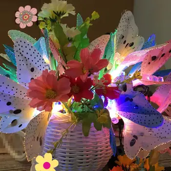 12/20pcs LED Solar Powered Butterfly Fiber Optic Fairy String Lights IP44 Waterproof Christmas Outdoor Garden Holiday Decoration
12/20pcs LED Solar Powered Butterfly Fiber Optic Fairy String Lights IP44 Waterproof Christmas Outdoor Garden Holiday Decoration